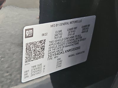 2022 Cadillac Escalade Sport Platinum