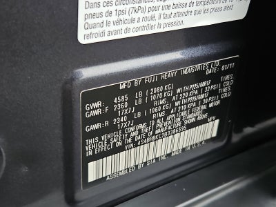 2011 Subaru Outback 2.5i Limited Pwr Moon