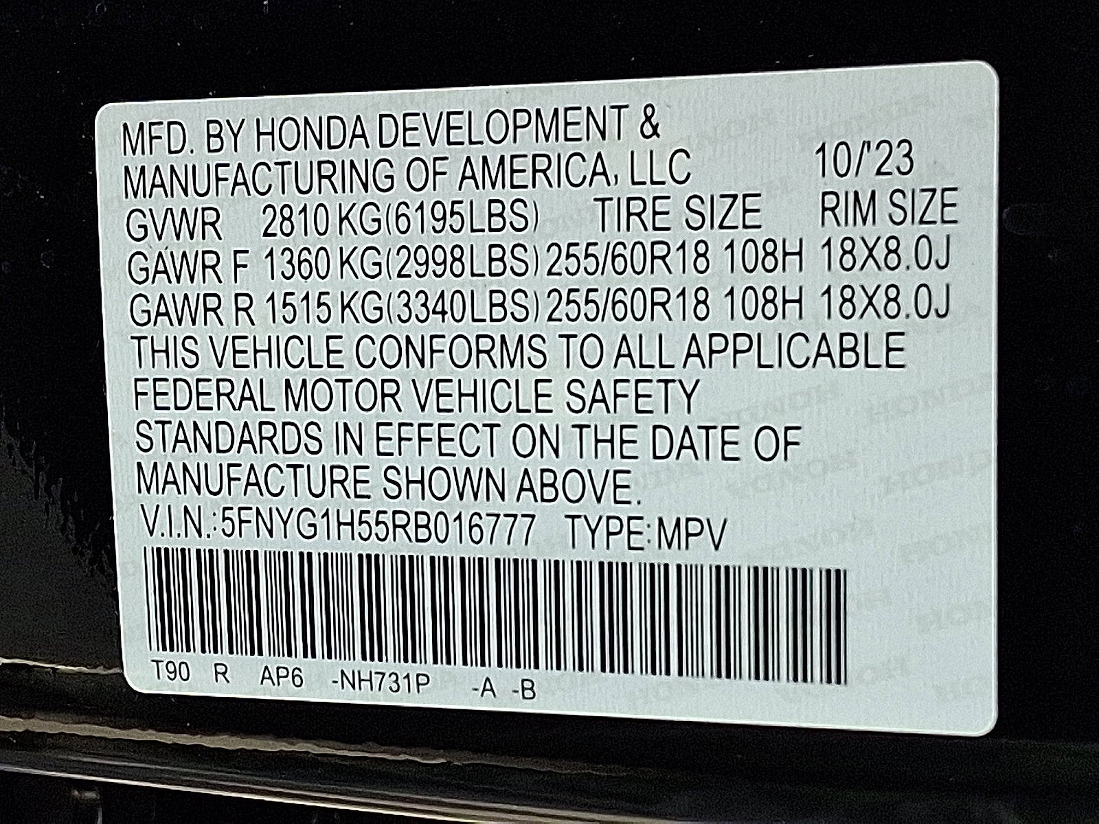 2024 Honda Pilot EX-L 7 Passenger