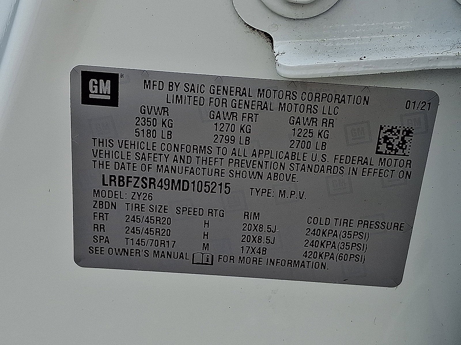 2021 Buick Envision Avenir