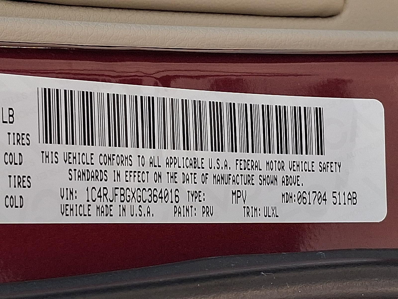 2016 Jeep Grand Cherokee 4WD 4dr Limited