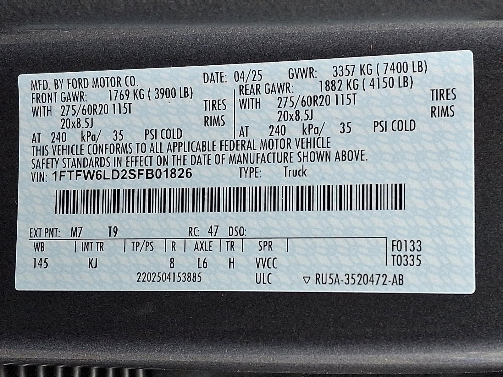 2025 Ford F-150 King Ranch 4WD SuperCrew 5.5' Box