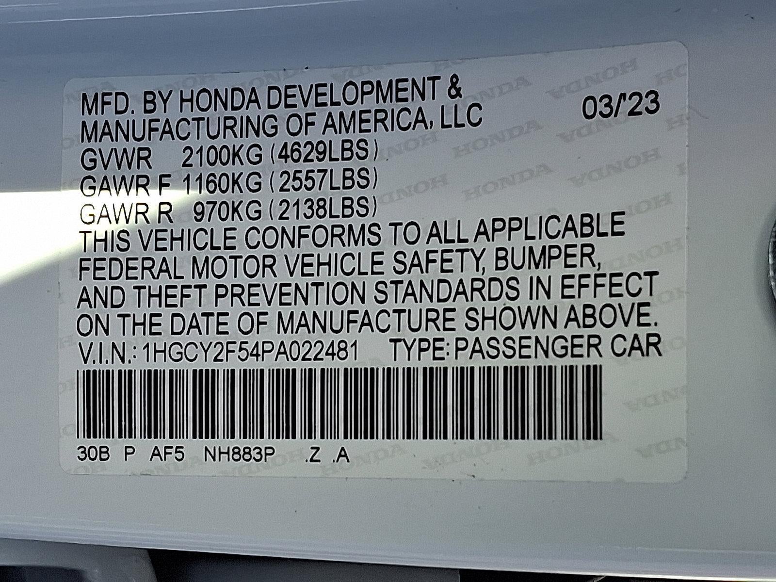 2023 Honda Accord Hybrid Sport Sedan