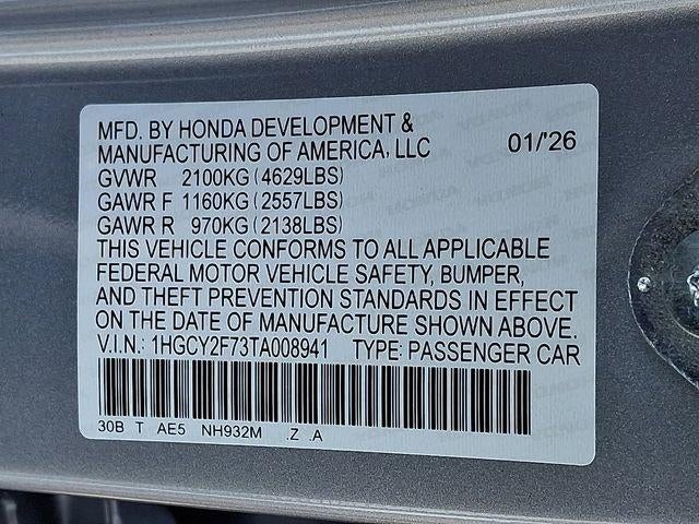 2026 Honda Accord Hybrid Sport-L Sedan
