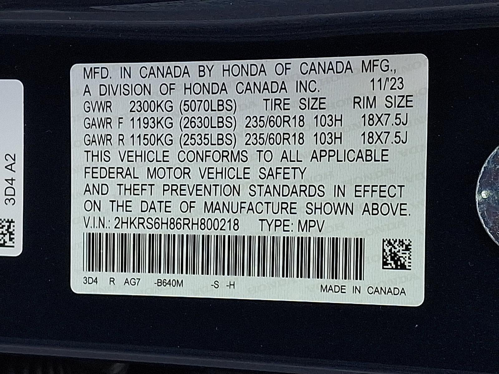 2024 Honda CR-V Hybrid Sport-L AWD