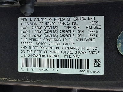 2020 Honda CR-V EX-L AWD