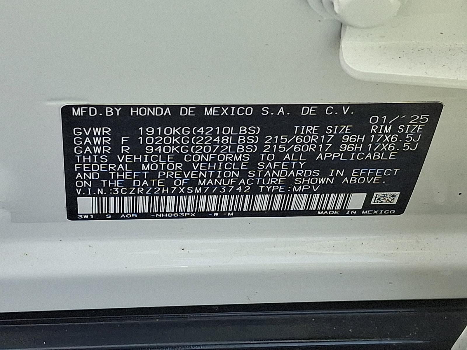 2025 Honda HR-V EX-L AWD CVT