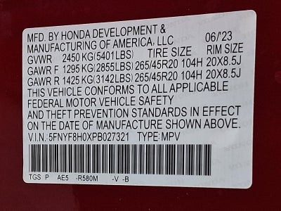 2023 Honda Passport Elite AWD