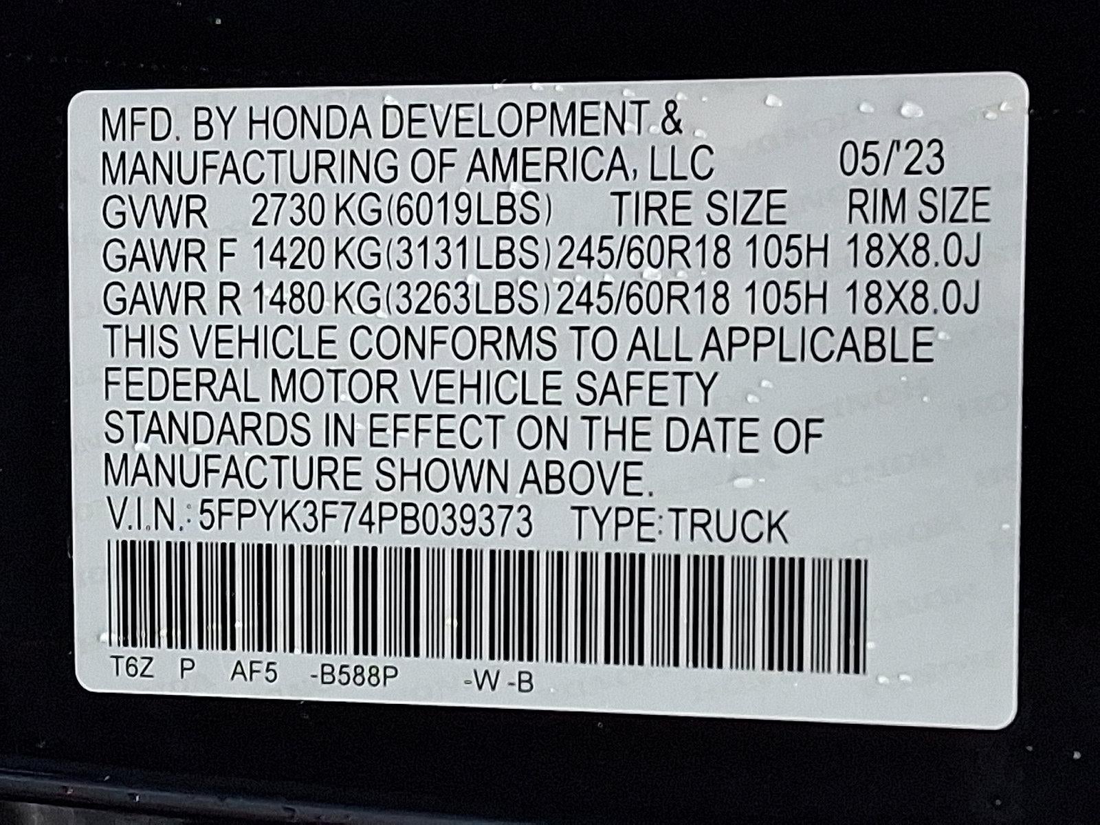 2023 Honda Ridgeline RTL-E AWD