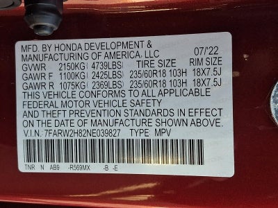 2022 Honda CR-V EX-L AWD