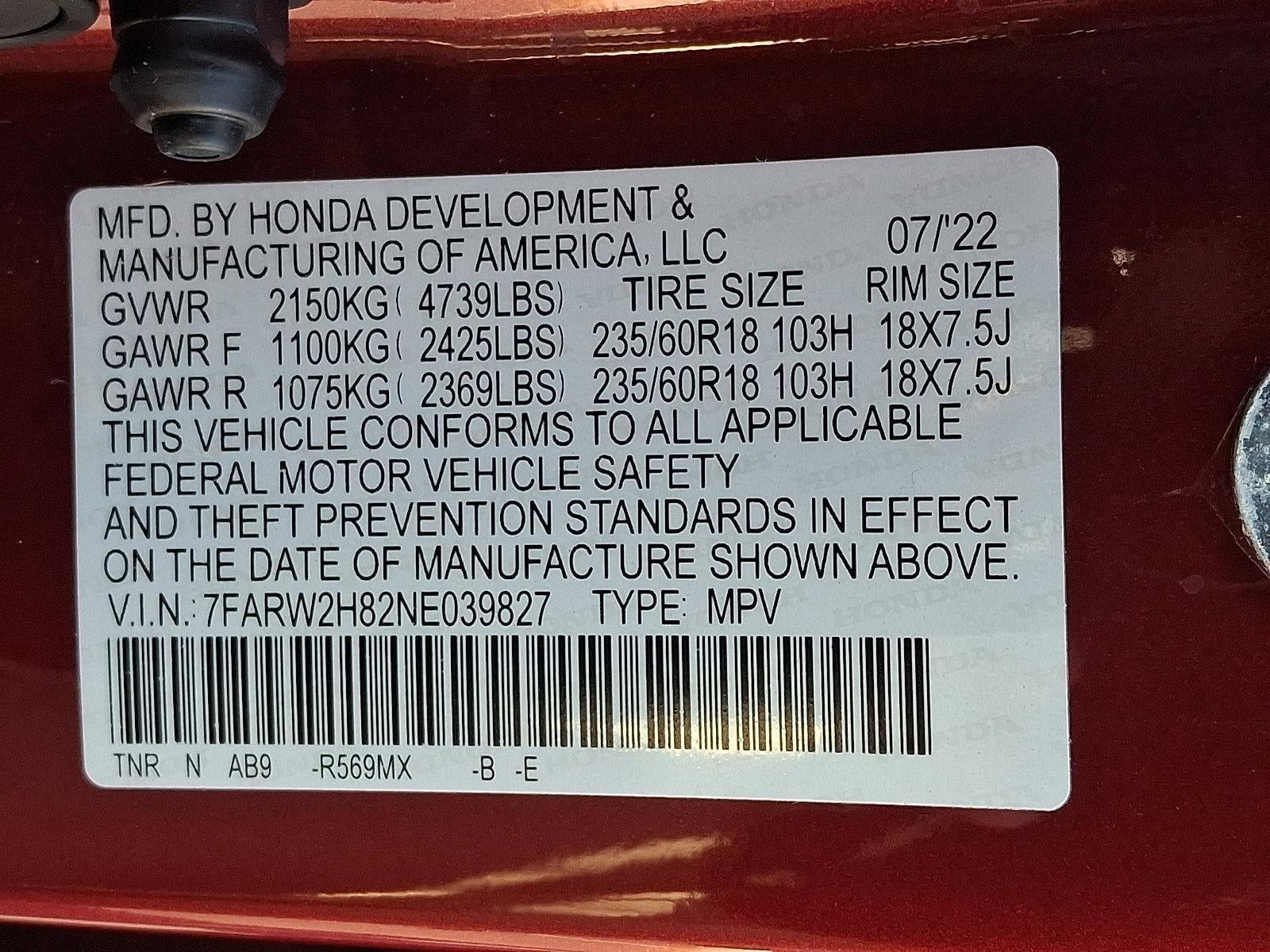 2022 Honda CR-V EX-L AWD