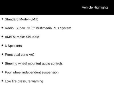 2025 Subaru WRX Premium Manual