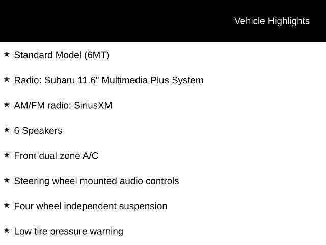 2025 Subaru WRX Premium Manual