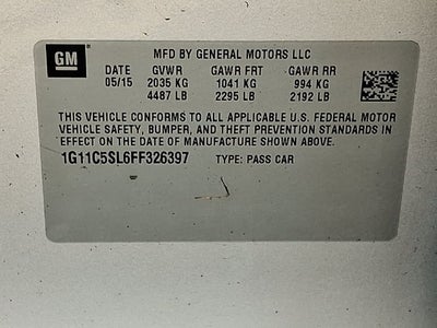 2015 Chevrolet Malibu LT 1LT