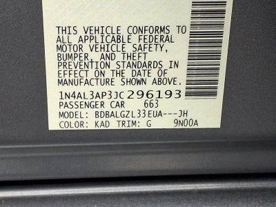 2018 Nissan Altima 2.5 S Sedan