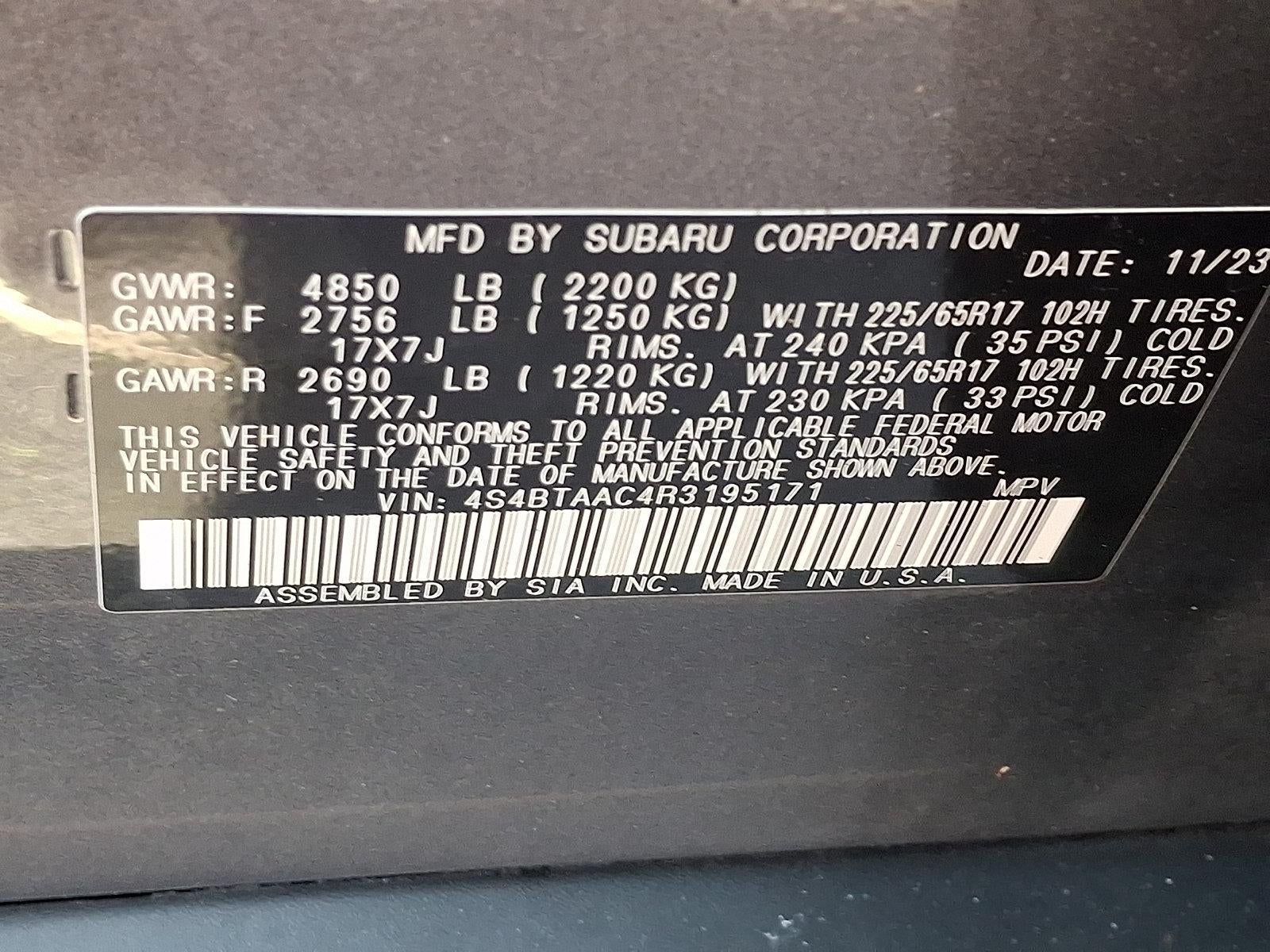 2024 Subaru Outback AWD