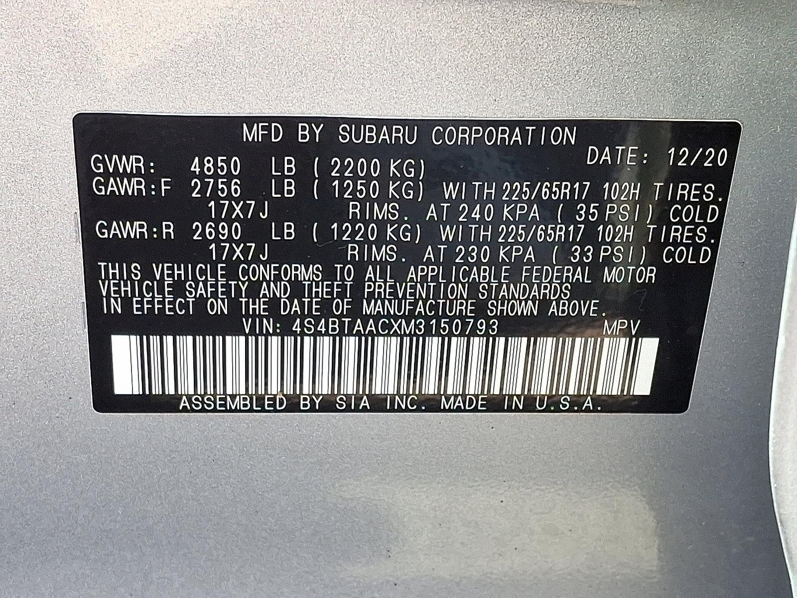 2021 Subaru Outback CVT