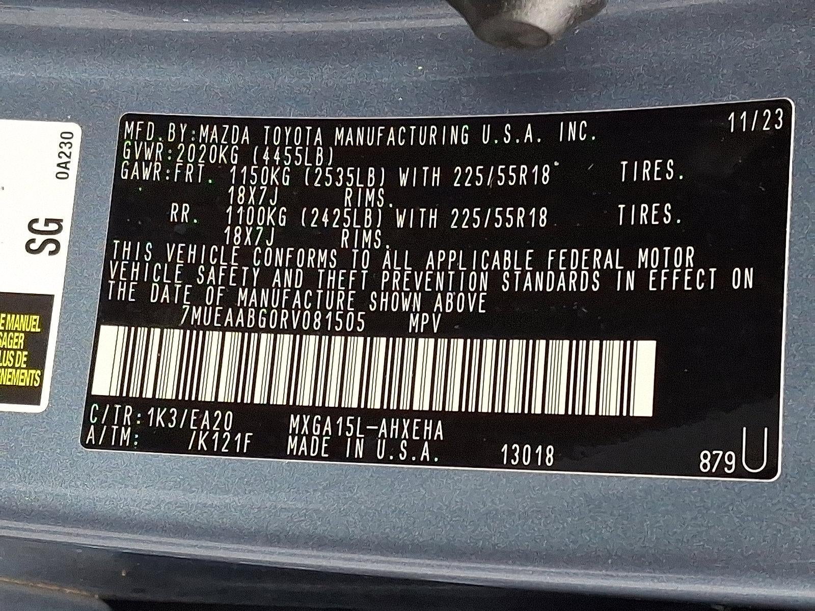 2024 Toyota Corolla Cross XLE 4WD (Natl)