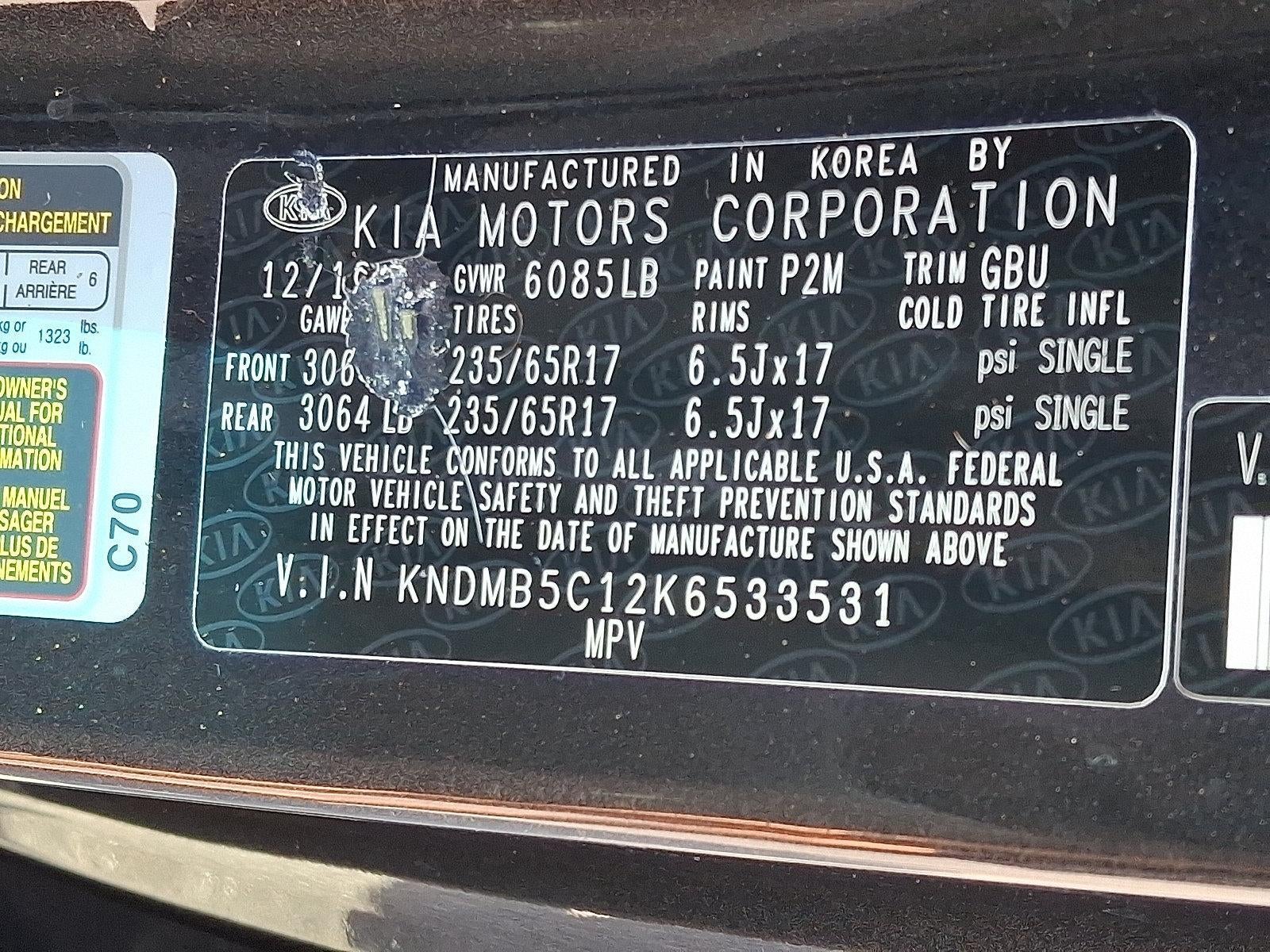 2019 Kia Sedona LX FWD