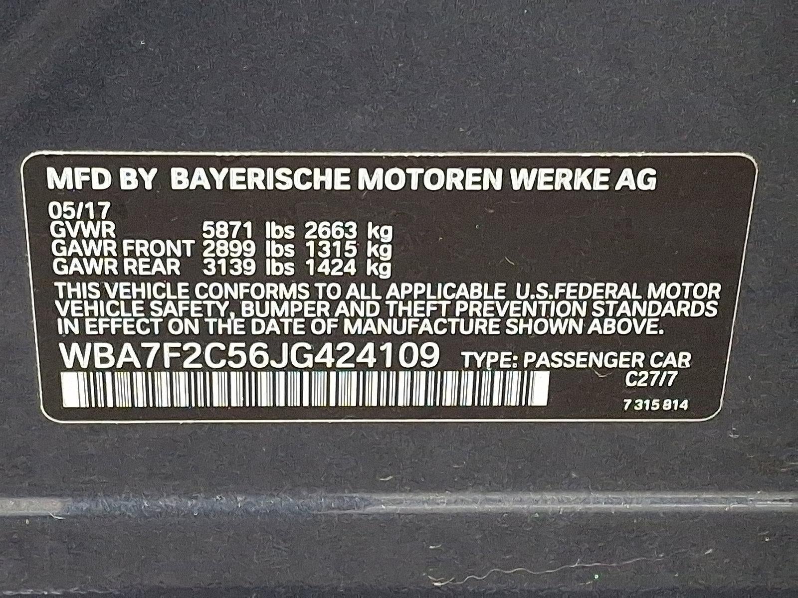 2018 BMW 750i xDrive Sedan