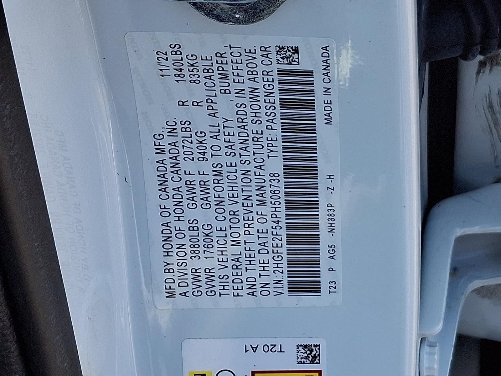 2023 Honda Civic Sedan Sport CVT