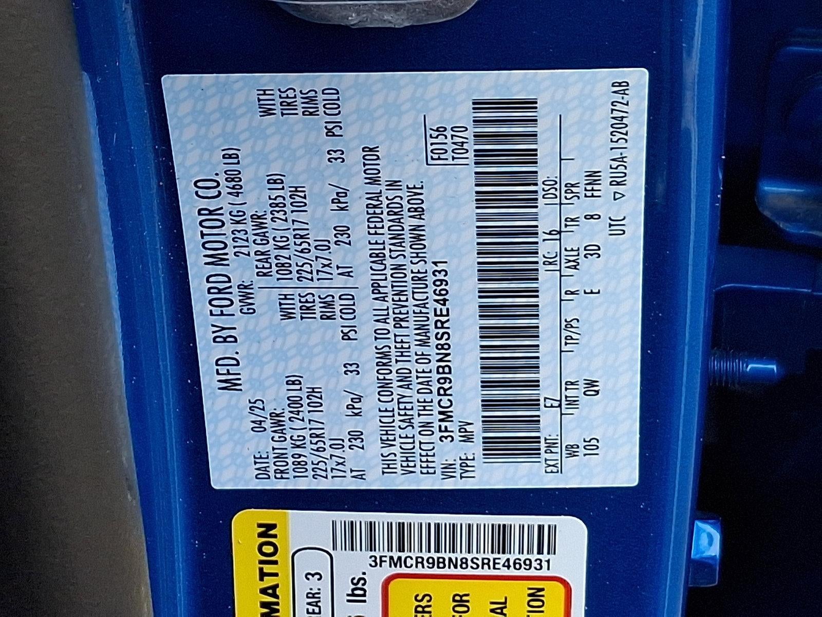 2025 Ford Bronco Sport Big Bend 4x4