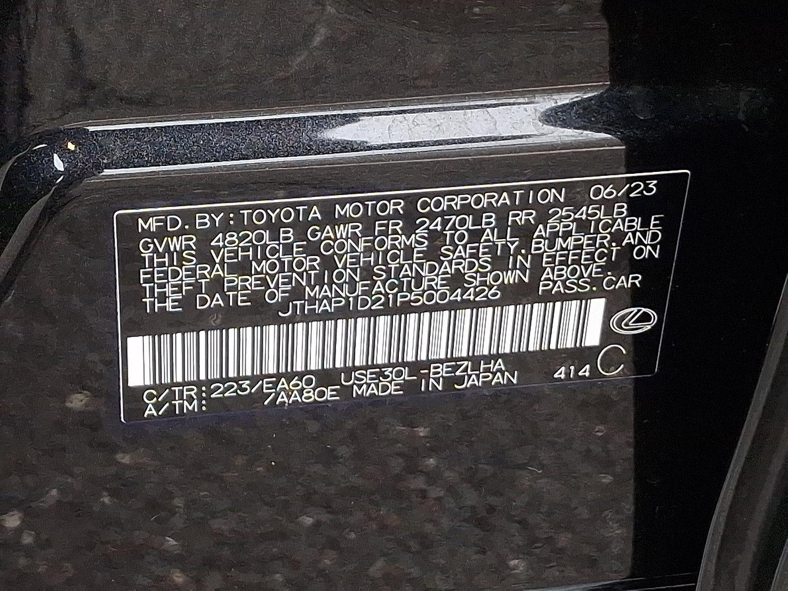 2023 Lexus IS 500 F SPORT Performance Premium RWD