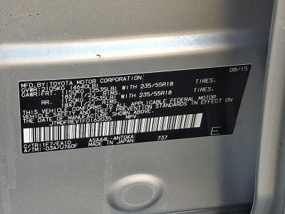 2015 Toyota RAV4 AWD 4dr Limited (Natl)
