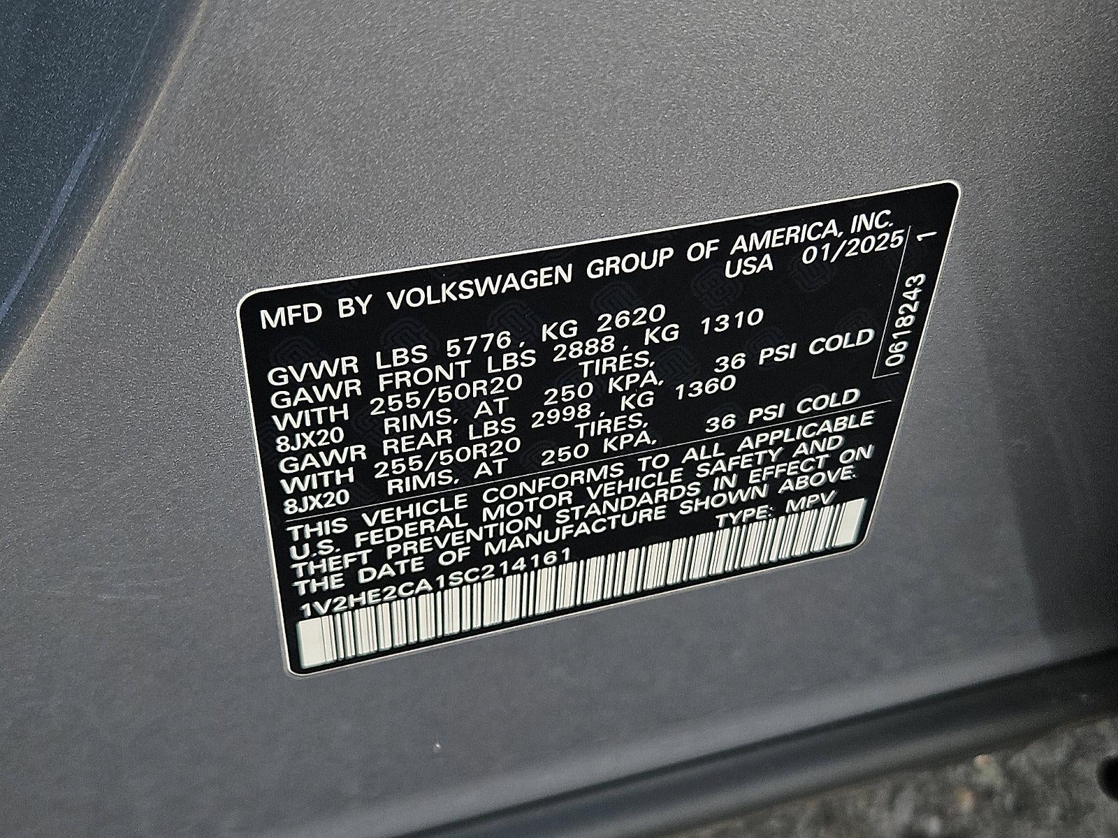 2025 Volkswagen Atlas Cross Sport 2.0T SE w/Technology 4MOTION