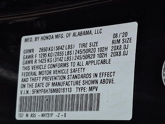 2021 Honda Pilot Black Edition AWD