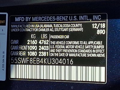 2019 Mercedes-Benz C-Class C 300 4MATIC® Sedan