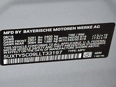 2020 BMW X3 xDrive30i Sports Activity Vehicle