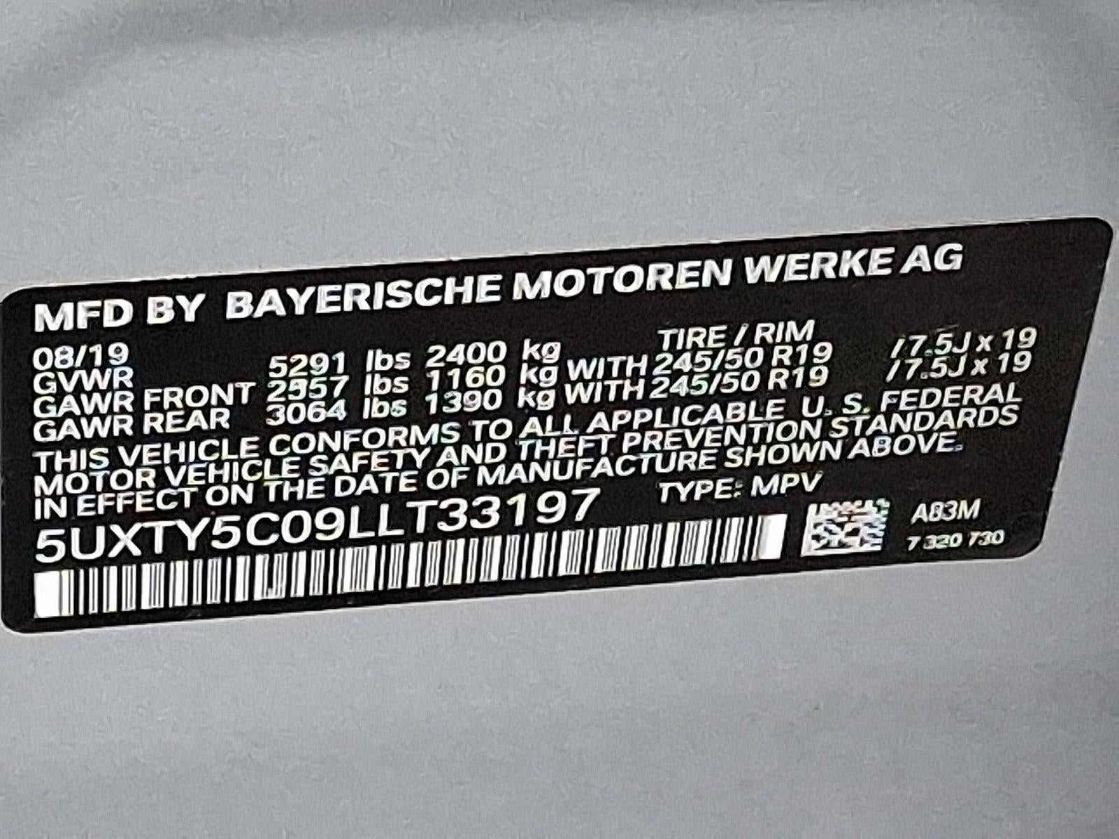 2020 BMW X3 xDrive30i Sports Activity Vehicle