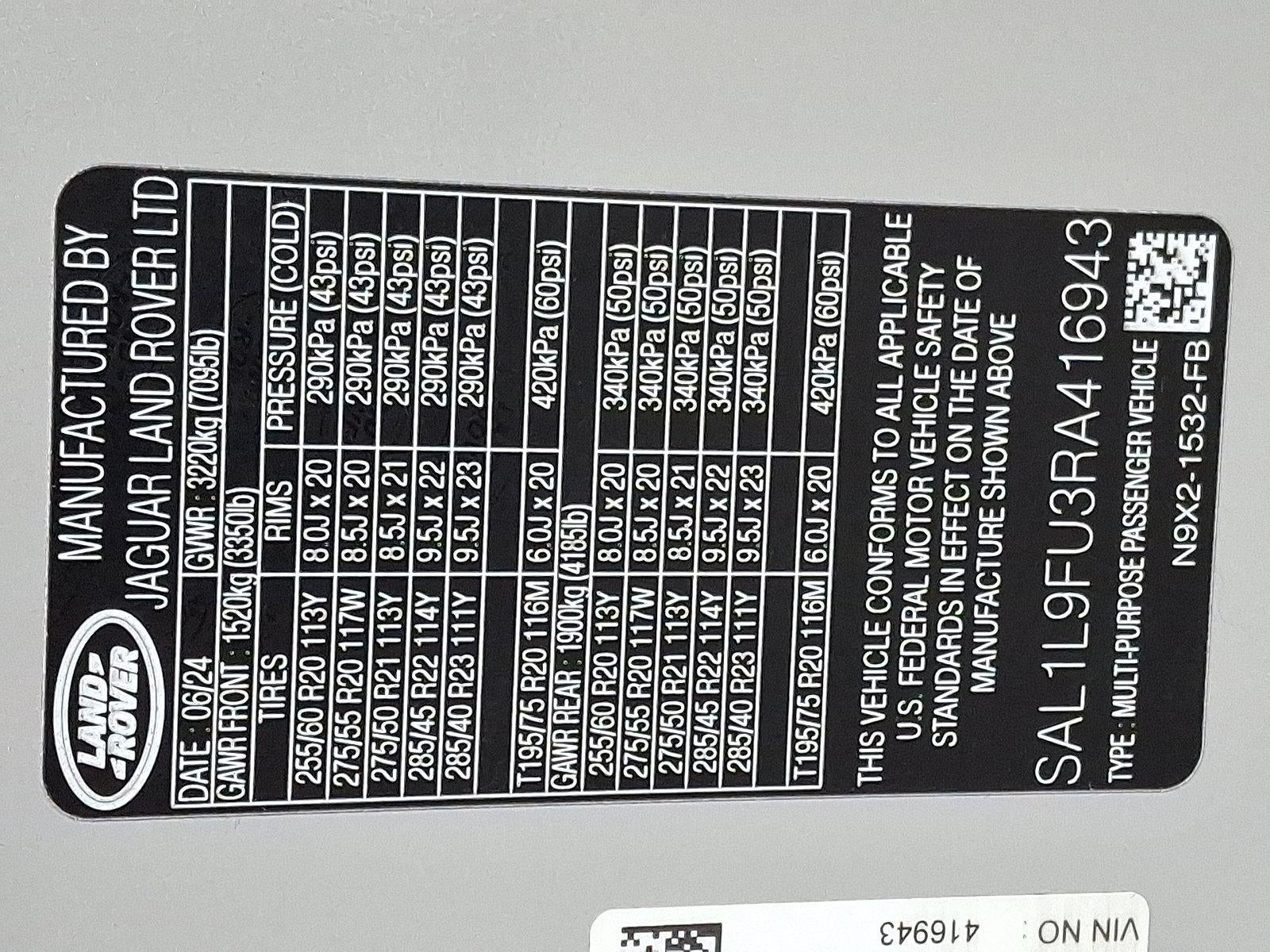 2024 Land Rover Range Rover Sport P400 Dynamic SE