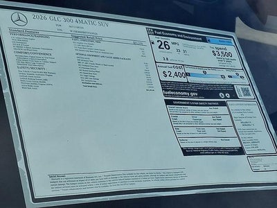 2026 Mercedes-Benz GLC GLC 300 4MATIC® SUV