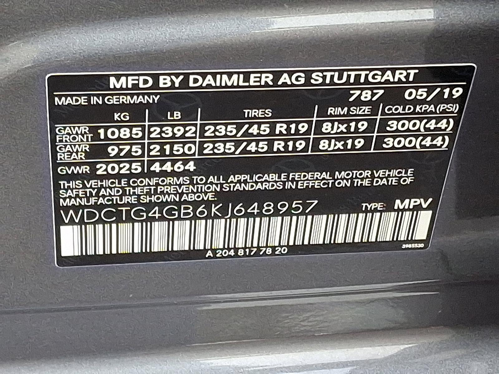 2019 Mercedes-Benz GLA GLA 250 4MATIC® SUV