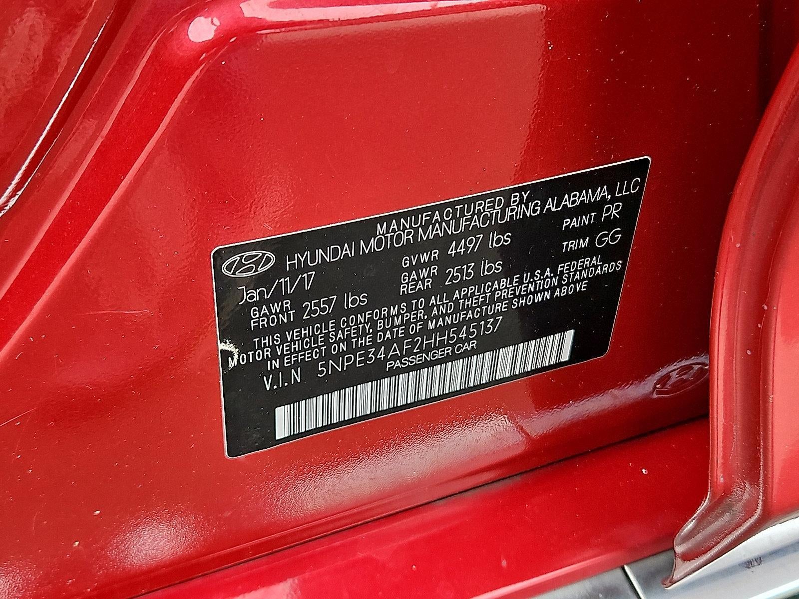 2017 Hyundai SONATA Sport 2.4L PZEV