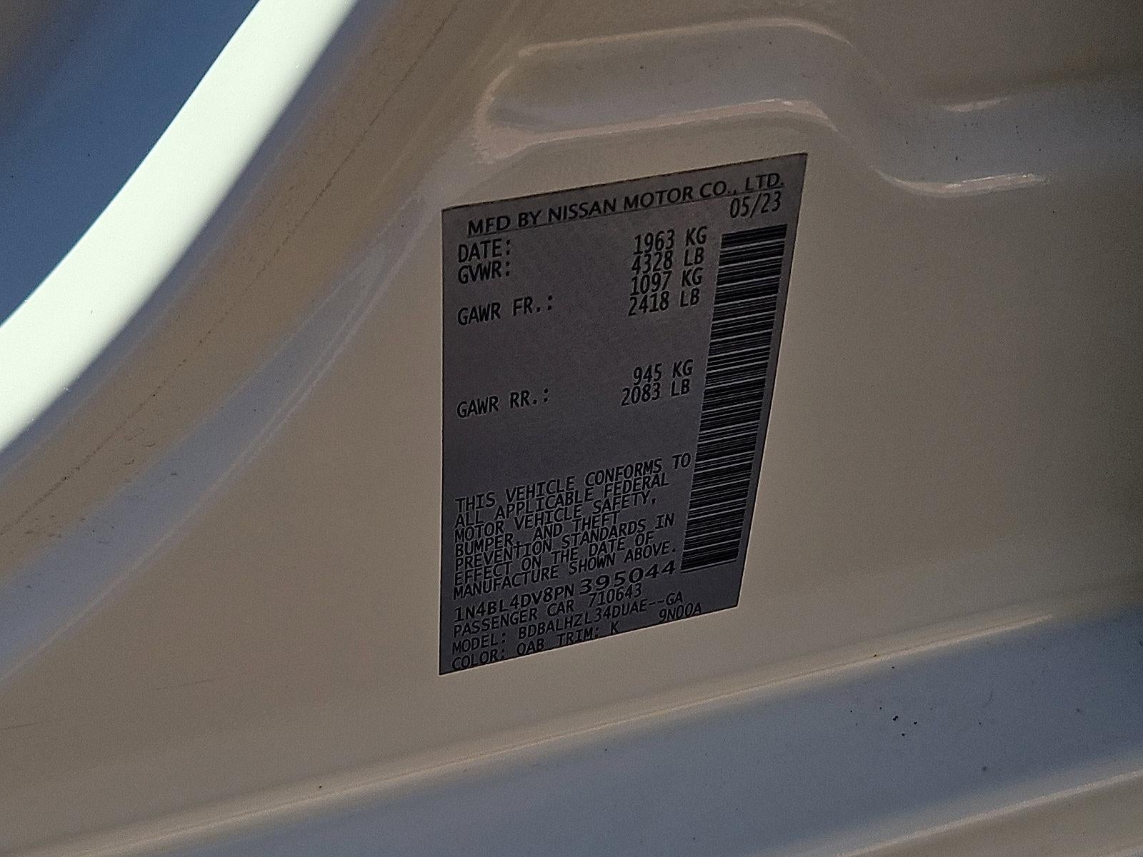 2023 Nissan Altima SV