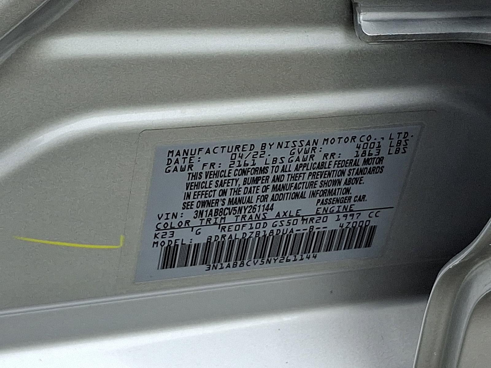 2022 Nissan Sentra SV