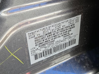 2026 Nissan Sentra SV Sedan