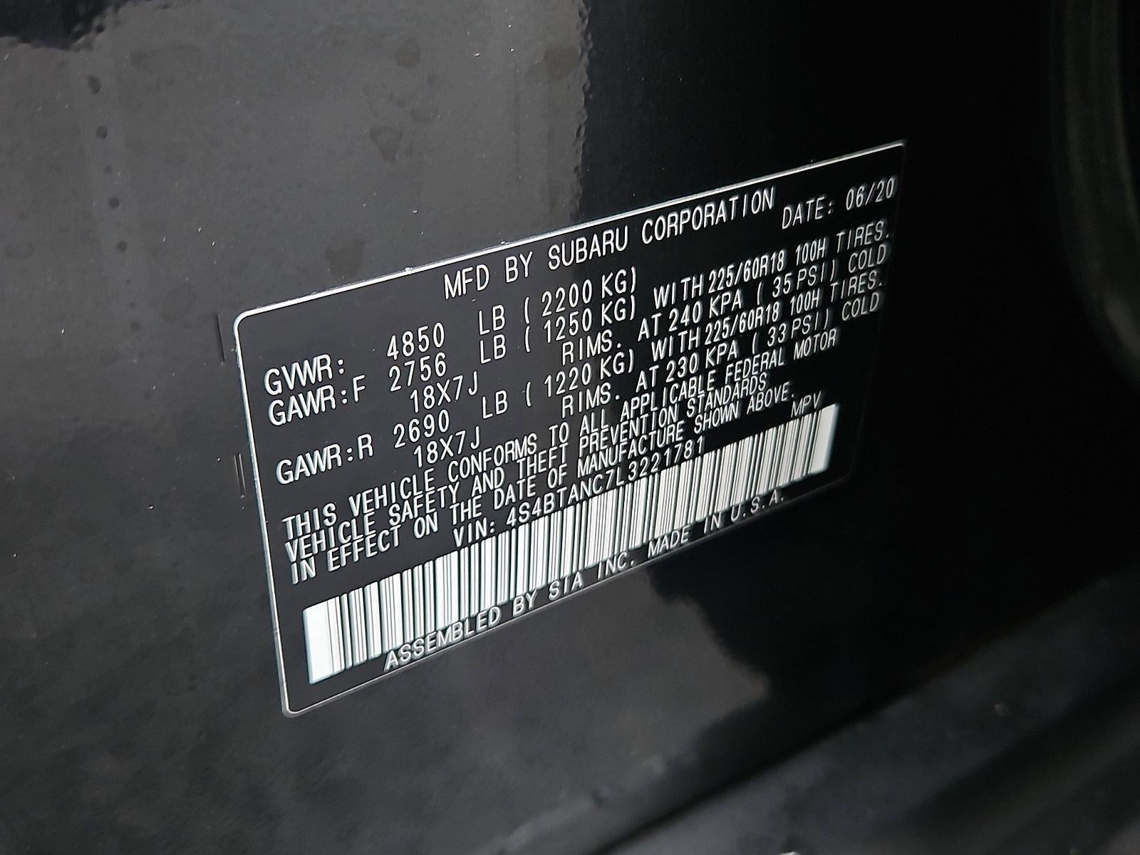 2020 Subaru Outback Limited CVT