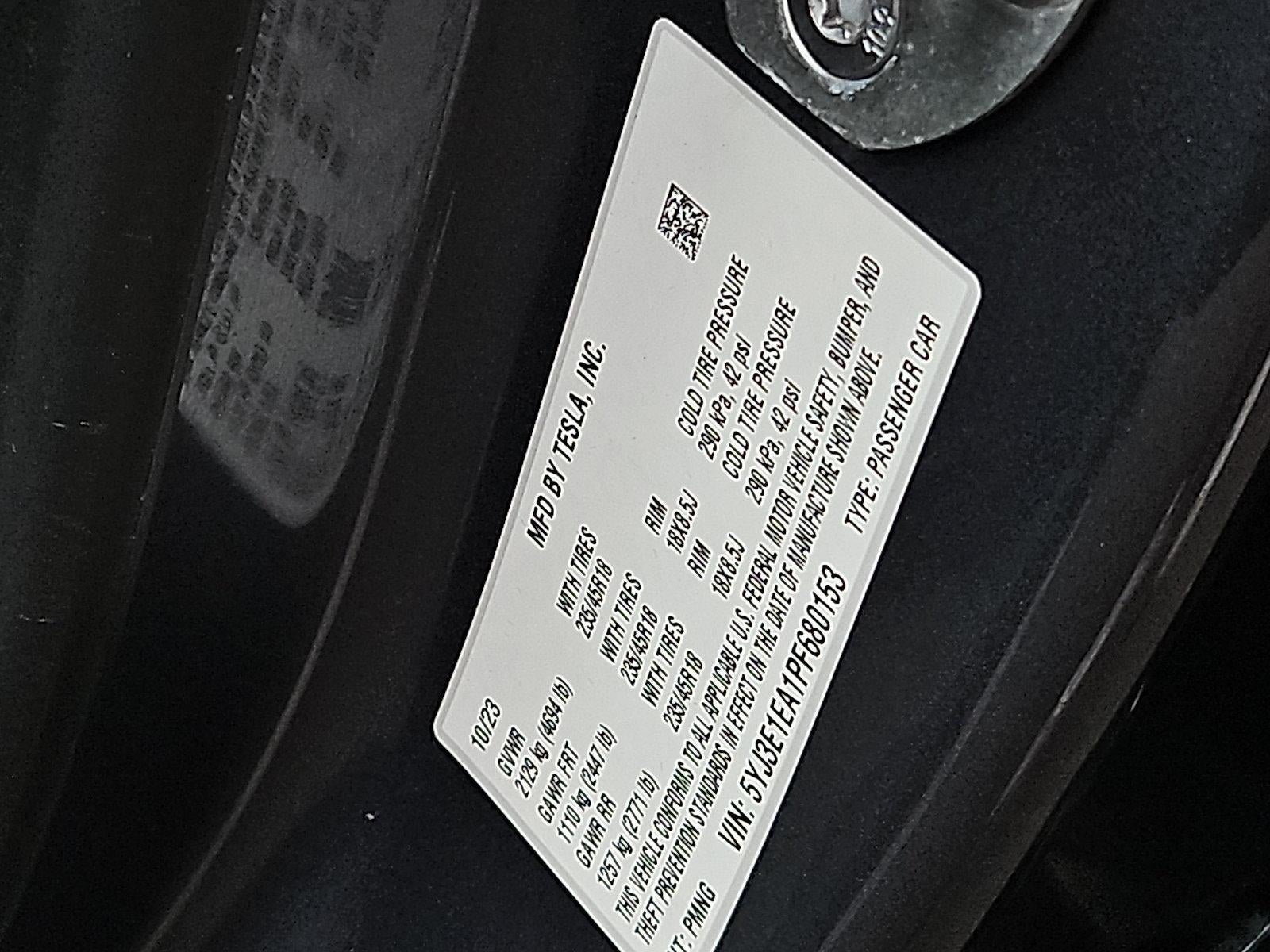 2023 Tesla Model 3 RWD