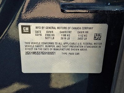 2016 Cadillac XTS 3.6L V6 FWD Luxury