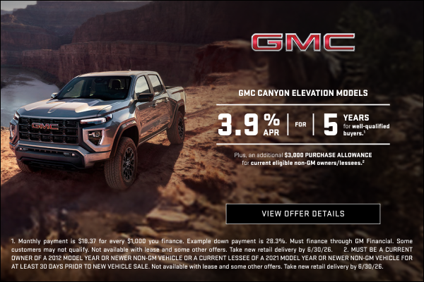 3.9% APR FOR 5 YEARS for well-qualified buyers.1

Plus, an additional $3,000 PURCHASE ALLOWANCE f...