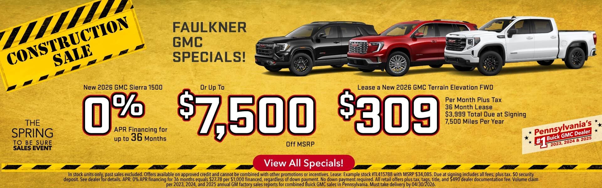 Faulkner GMC Specials