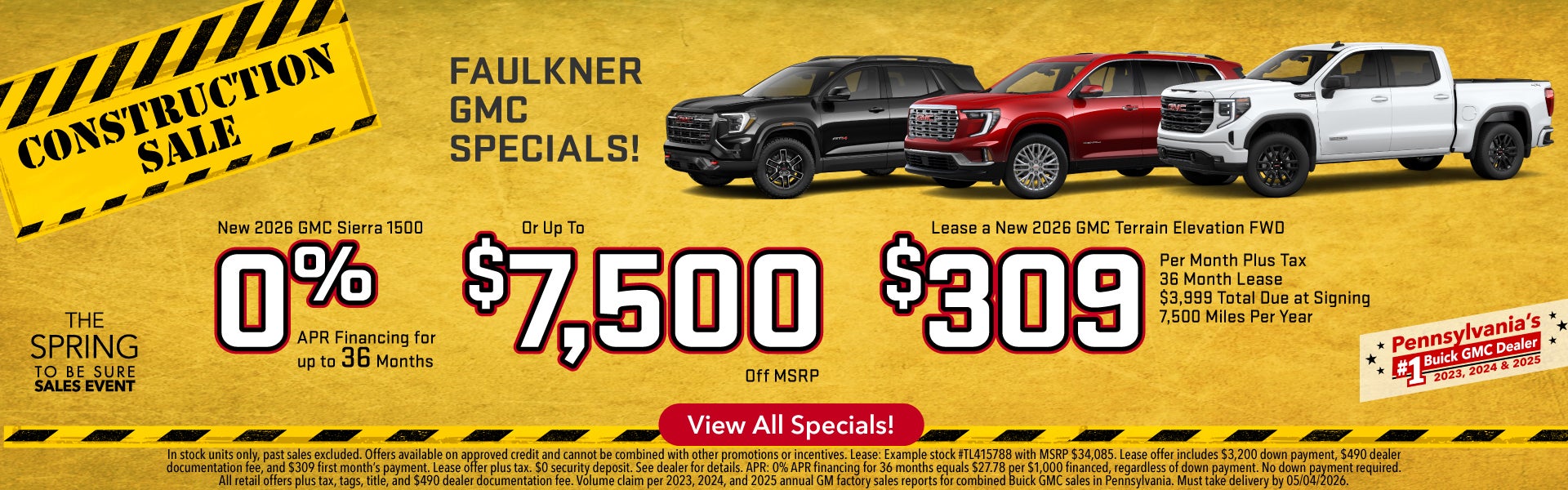 Faulkner GMC Specials