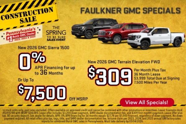 Faulkner GMC Specials