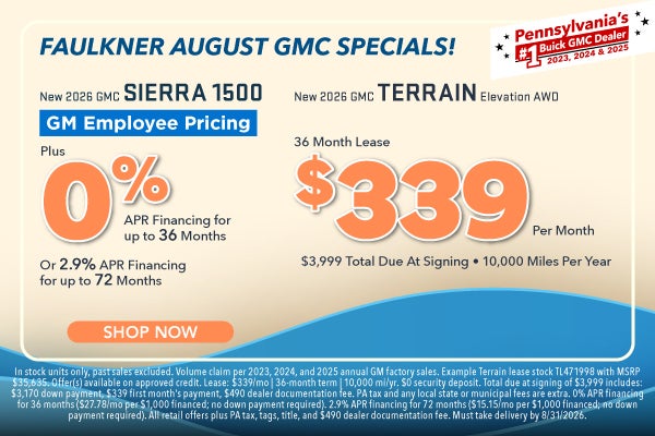 August GMC special