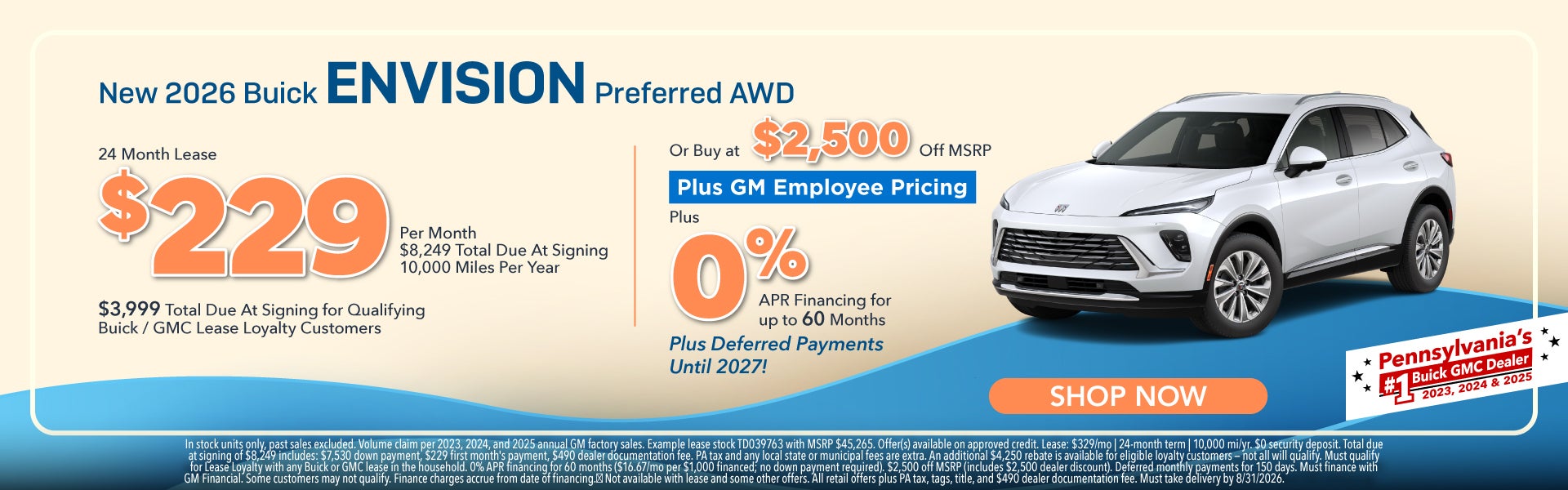 New 2026 Buick Envision Preferred AWD