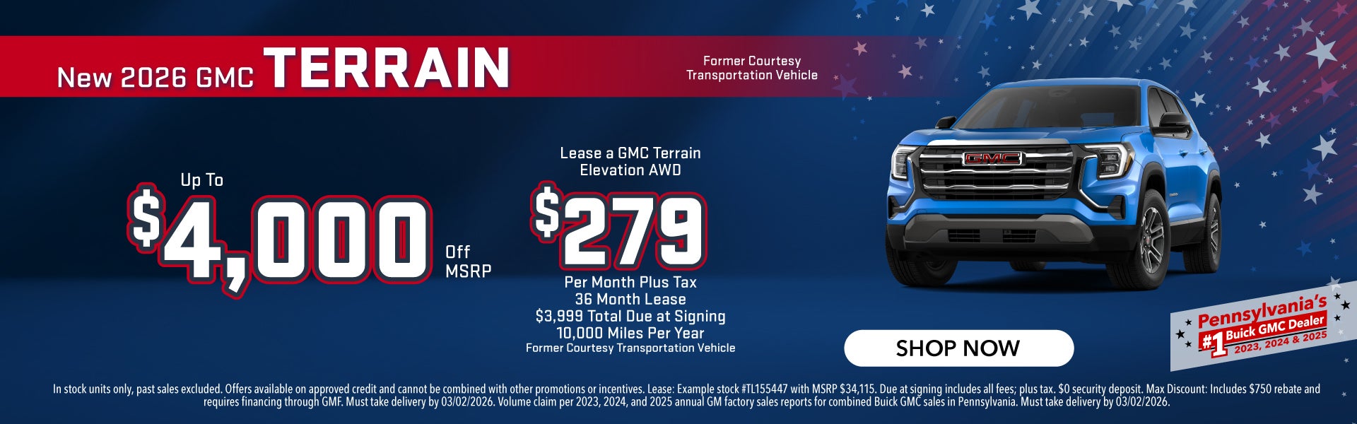 New 2026 GMC Terrain Elevation FWD